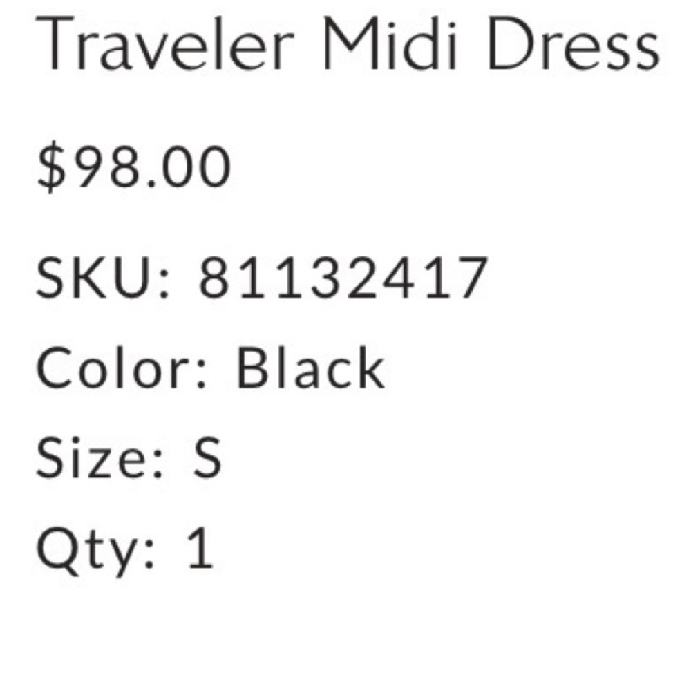 Free People Traveler Midi Dress Black Sleeveless Flowy Midi Dress Small - Picture 4 of 5